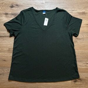 Old Navy Green Relaxed Fit Short Sleeve Tee